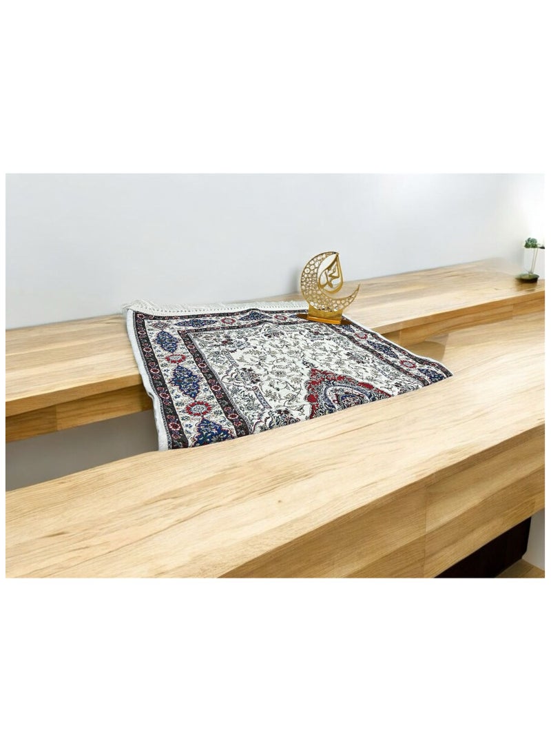 Sajadati Premium Ramadan Gift Set – Luxury Turkish Prayer Mat (120x60 cm) & Elegant Ramadan  Light Décor – Islamic Gift for Ramadan, Eid, Muslim Prayer Rug, Home & Spiritual Decorations - Image 2