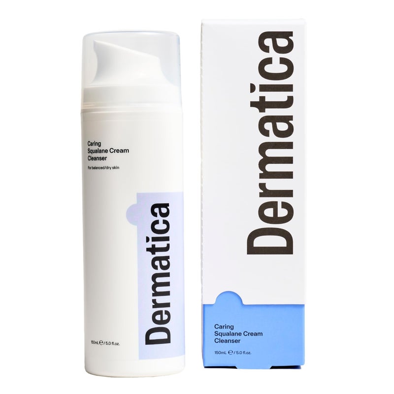 Dermatica Caring Squalane Cream Cleanser I Daily Wash For Dry or Combination Skin Types (150ml) - Image 1