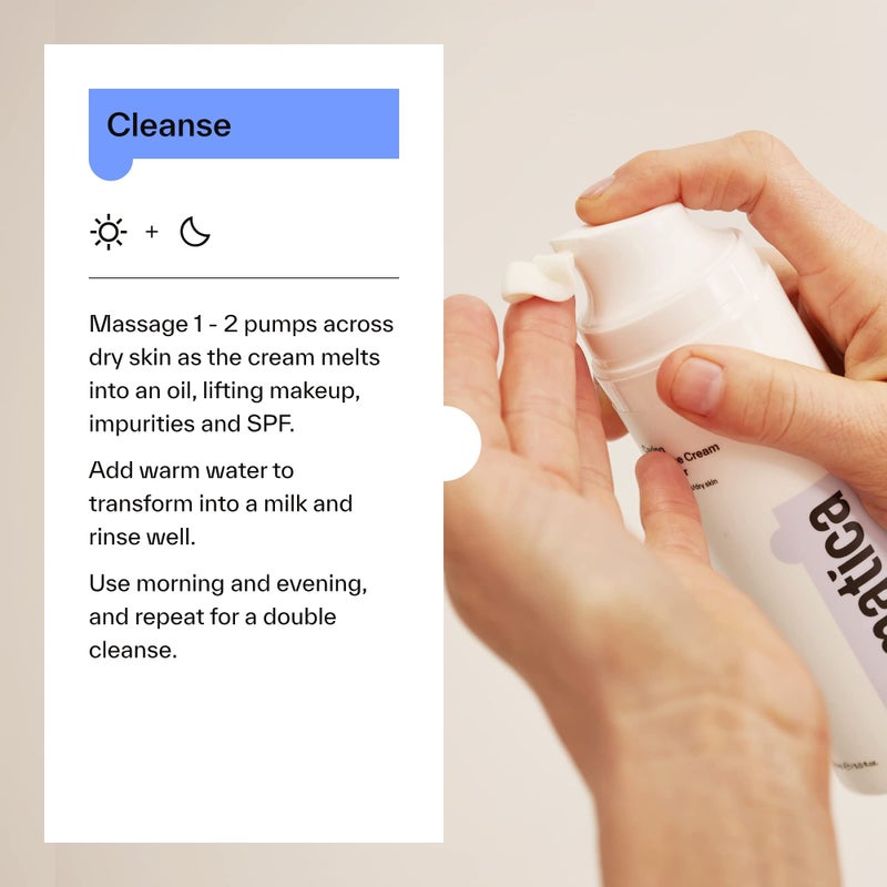 Dermatica Caring Squalane Cream Cleanser I Daily Wash For Dry or Combination Skin Types (150ml) - Image 3