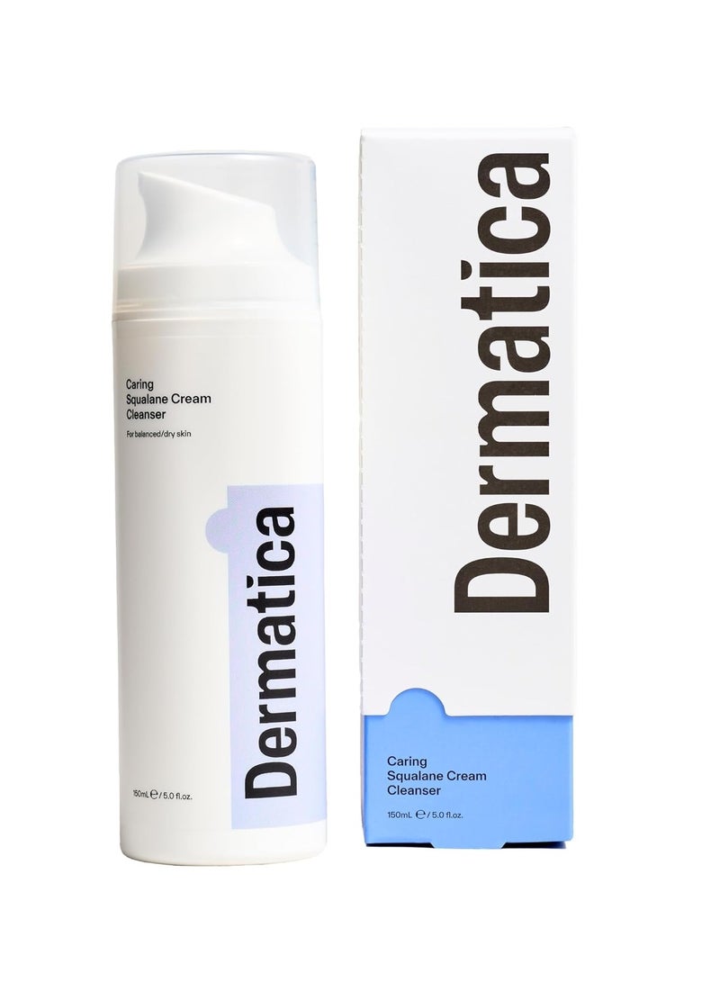 Dermatica Dermatica Caring Squalane Cream Cleanser I Daily Wash For Dry or Combination Skin Types (150ml)  - Image 1