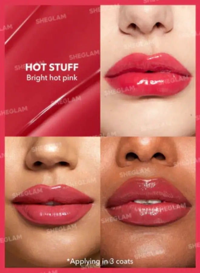 Sheglam Pout Perfect Shine Lip Plumper Hot Stuff Hot Stuff - Image 3