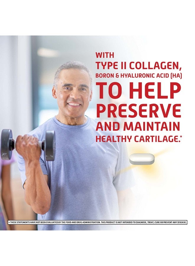 Move Free مكمل دعم المفاصل Ultra Triple Action Type Ii Collagen Boron &amp; Hyaluronic Acid يدعم راحة المفاصل والغضاريف والعظام في حبة صغيرة واحدة يوميًا 64 قرصًا (64 وجبة)* - Image 3