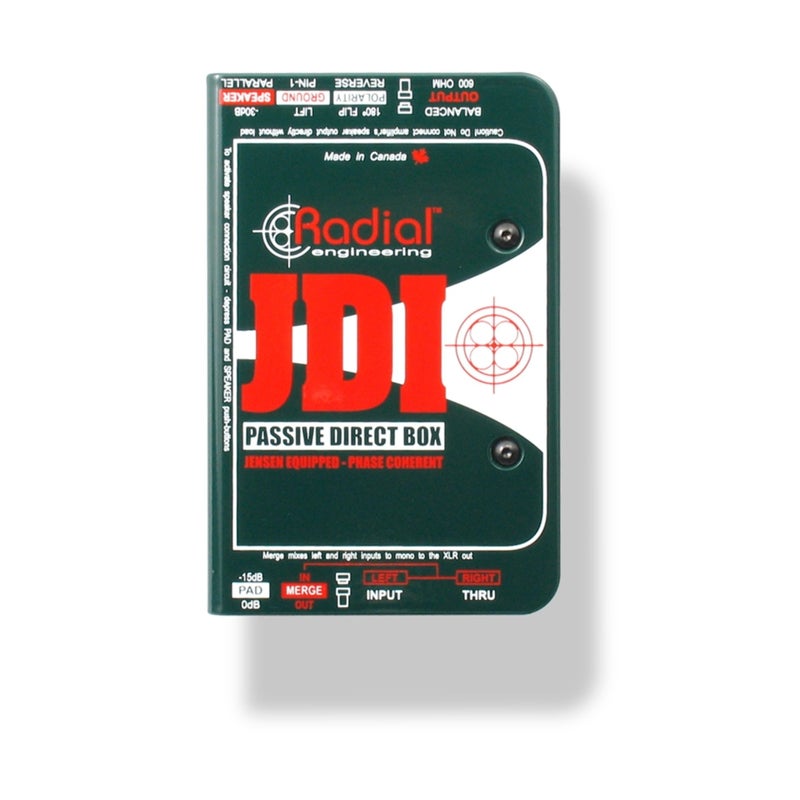 Radial Engineering راديال إنجينيرينغ R8001010JDI صندوق مباشر سلبي أحادي القناة مع محول جنسن - Image 1