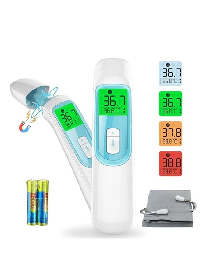 20D Professional Digital Infrared Thermometer - Dual Mode Ear & Forehead Temperature Gun - Non-Contact Medical Grade Accurate Readings for Babies, Kids & Adults - Image 1