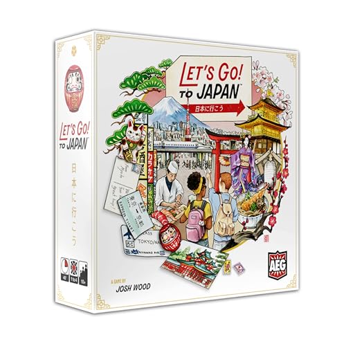 AEG Lets Go to Japan Board Game Storytelling Travel Planning Strategy Card Game Plan Experience Your Dream Vacation 14 Players Ages 10 - Image 1