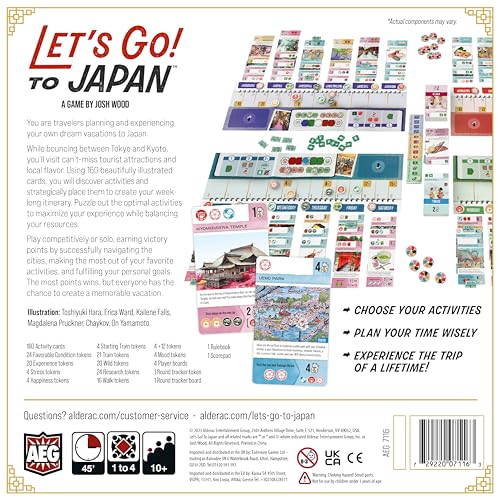 AEG Lets Go to Japan Board Game Storytelling Travel Planning Strategy Card Game Plan Experience Your Dream Vacation 14 Players Ages 10 - Image 5