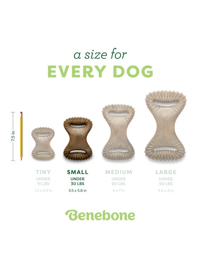 Benebone Small Dental Dog Chew Toy Bacon Flavor For Dogs - Image 2