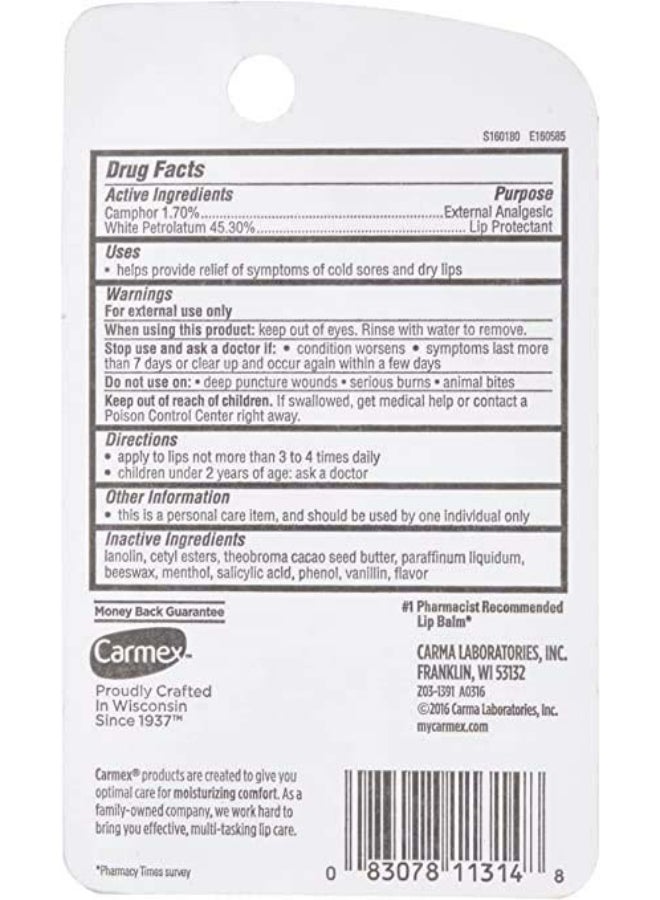 CARMEX Medicated Moisturizing Classic Lip Balm Clear - Image 2