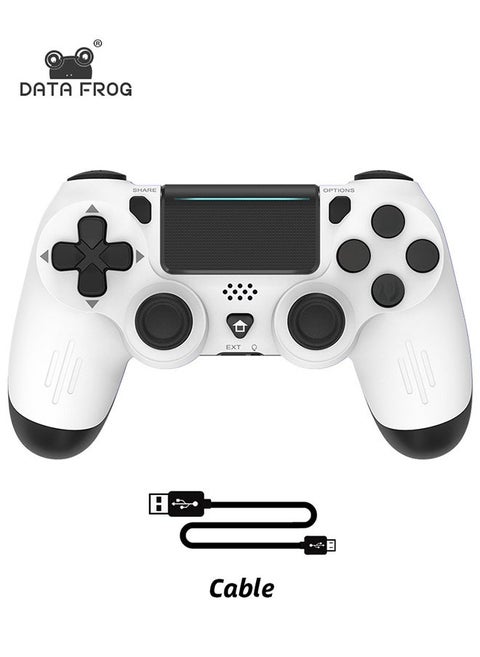 وحدة تحكم ألعاب متوافقة مع تقنية البلوتوث لأجهزة PS4/Slim/Pro، لوحة ألعاب لاسلكية للكمبيوتر الشخصي، عصا تحكم مزدوجة الاهتزاز لأجهزة IOS/Android