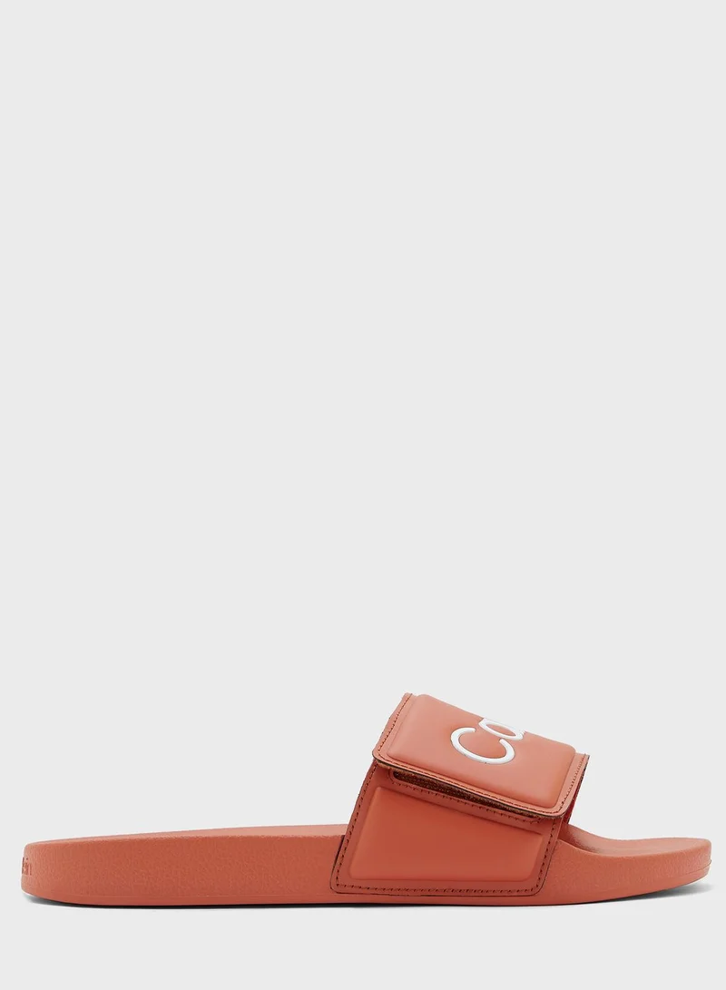CALVIN KLEIN Logo Print Slides