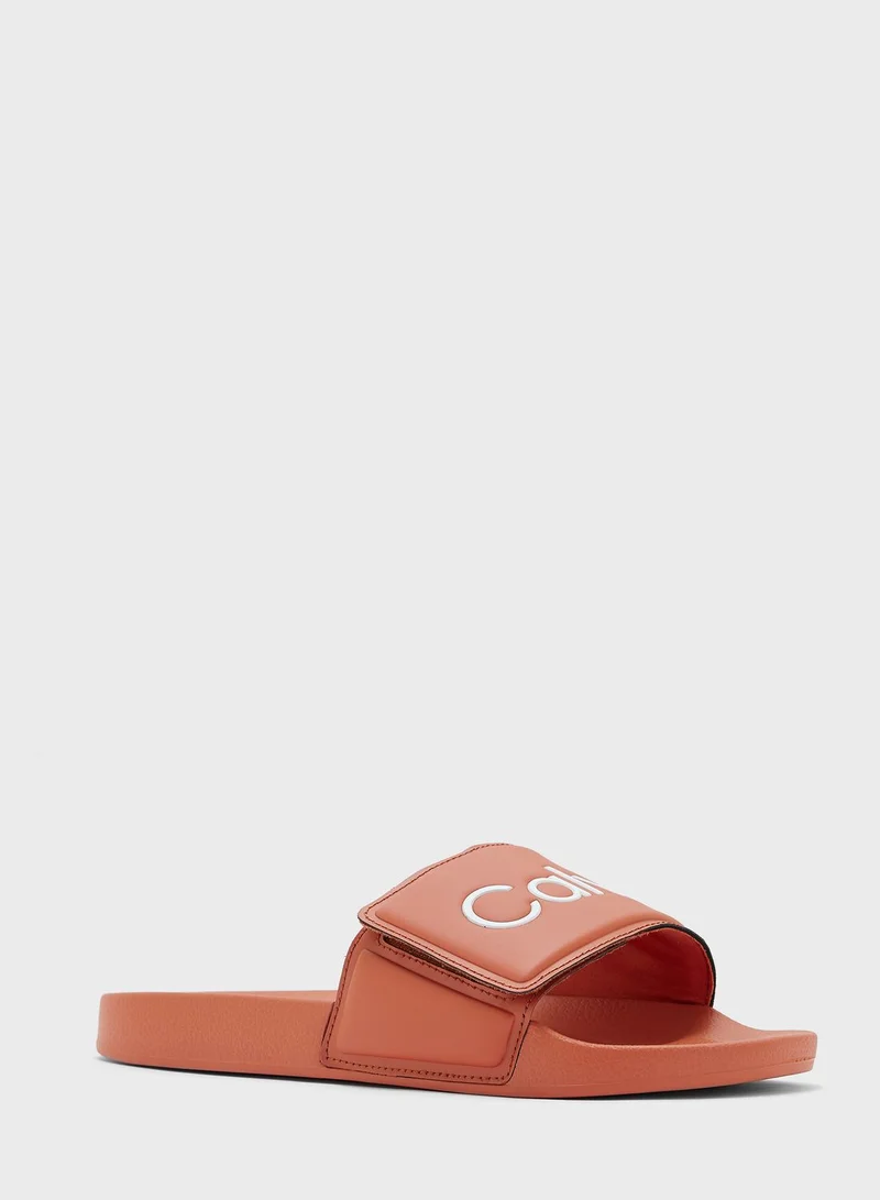 CALVIN KLEIN Logo Print Slides