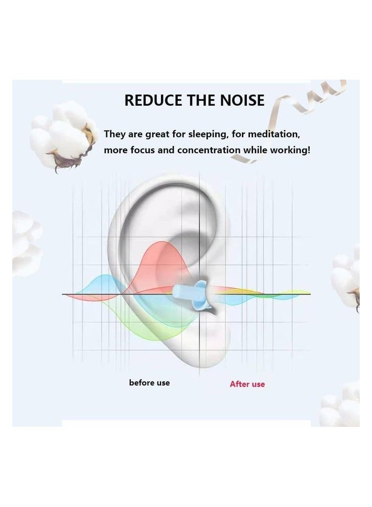 Generic Soft Silicone Waterproof Swimming Nose And Ear Ear Plugs + Box, Pink - Image 3
