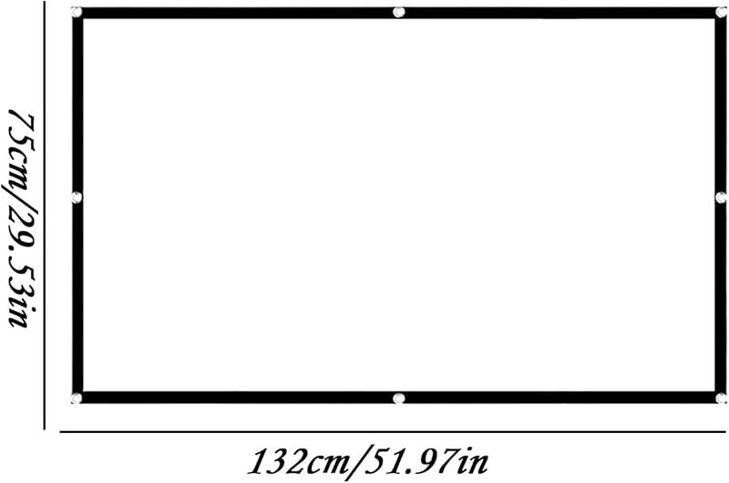 60 Inch Portable Theater Screen Foldable Magnetic Roll Up for Outdoor Indoor Movie Nights Presentations - Image 3