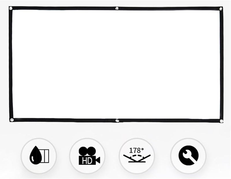 60 Inch Portable Theater Screen Foldable Magnetic Roll Up for Outdoor Indoor Movie Nights Presentations - Image 4