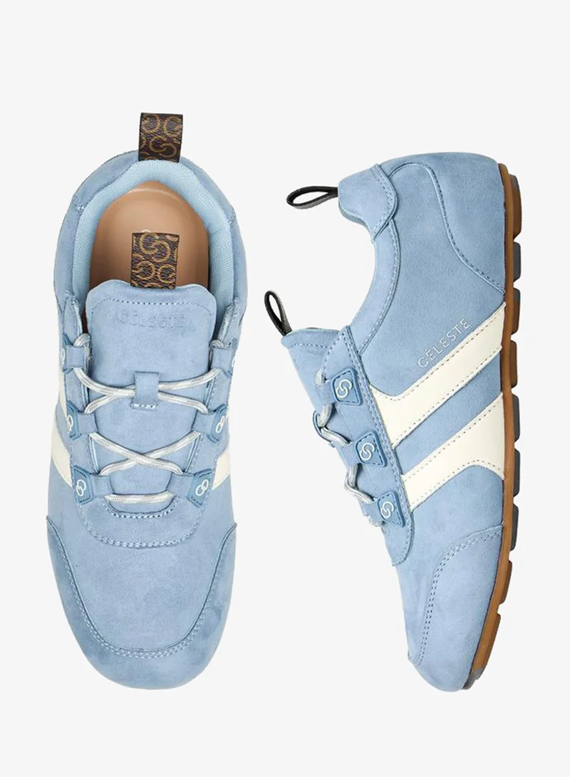 Women Panelled Lace-Up Ankle Sneakers