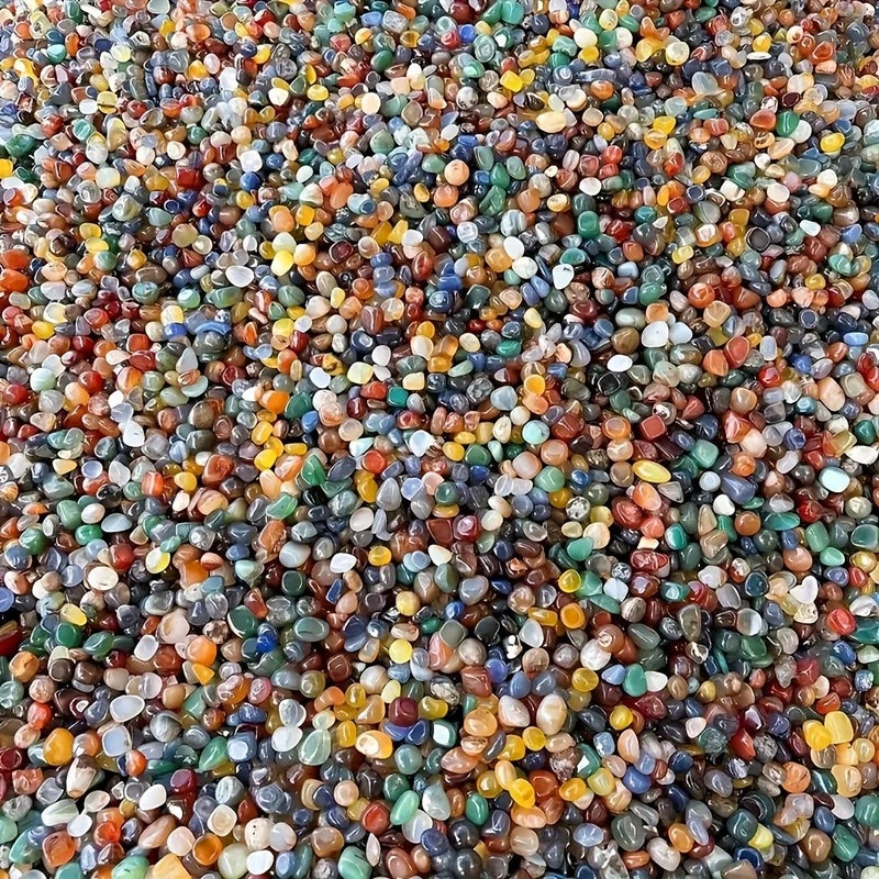 Natural Multicolored Agate Stone Beads 9 To 12mm 300g For Boho Decor Vase Filler Fish Tank Ornament Festival Birthday Party Decoration - Image 2