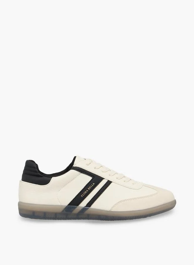 Panelled Lace-Up School Sneakers