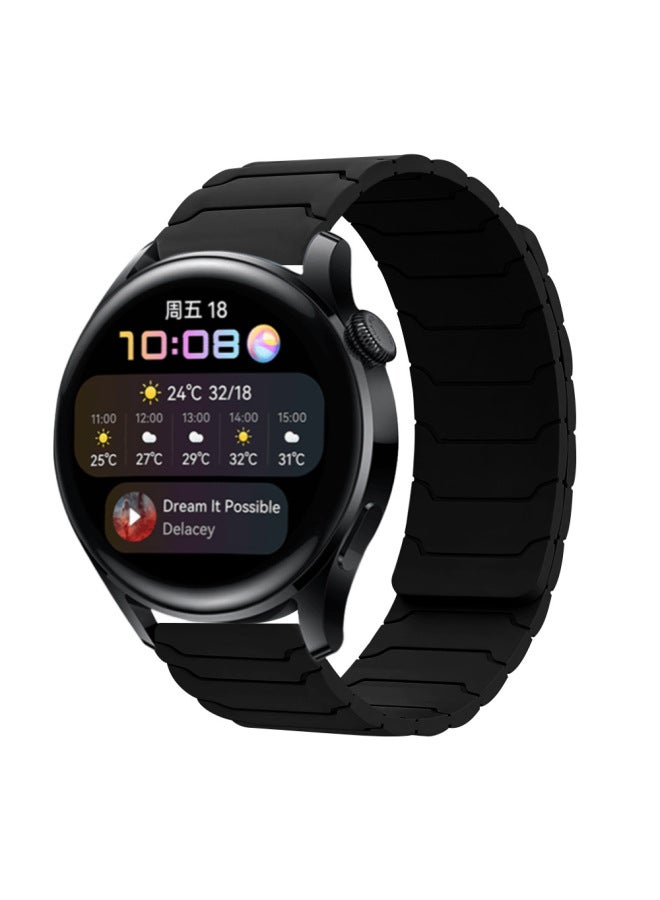 Suitable For Samsung Watch567 Watch Strap Huawei Gt3/4/5 Huami Armor Warrior Silicone Magnetic Watch Strap 