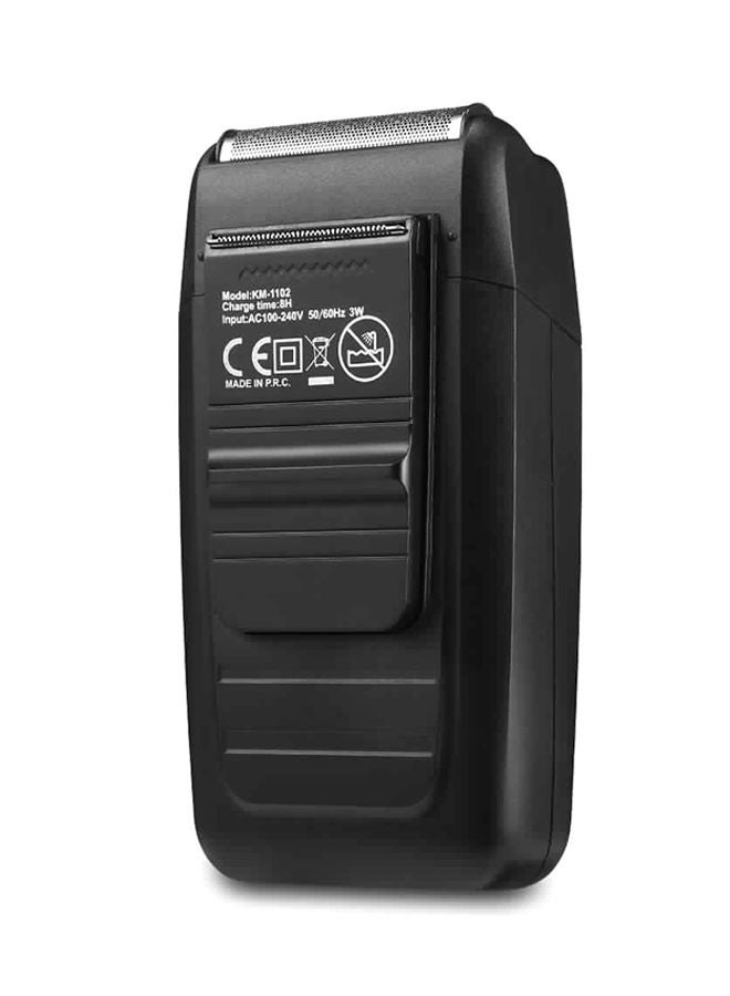 NIBEMINENT Rechargeable 2 Blade Floating Electric Shaver Black 6.3x3.5x11.8cm - Image 3