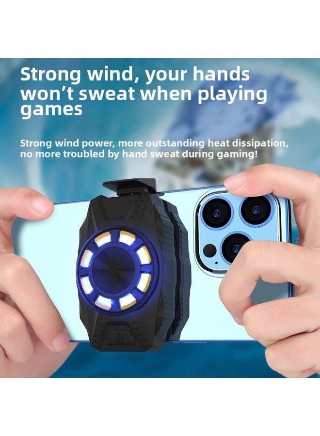 Mobile Phone Radiator To Play Games Eat Chicken The Glory Of King Refrigeration Cooling Mute Semiconductor Explosion Artifact-Color:White - Image 2