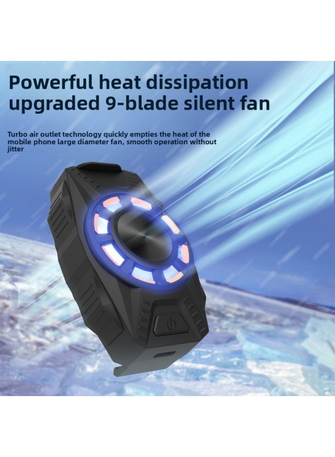 Mobile Phone Radiator To Play Games Eat Chicken The Glory Of King Refrigeration Cooling Mute Semiconductor Explosion Artifact-Color:White - Image 3