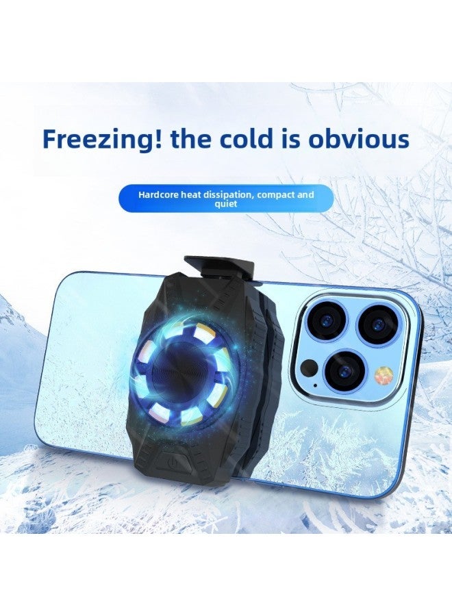 Mobile Phone Radiator To Play Games Eat Chicken The Glory Of King Refrigeration Cooling Mute Semiconductor Explosion Artifact-Color:White - Image 1