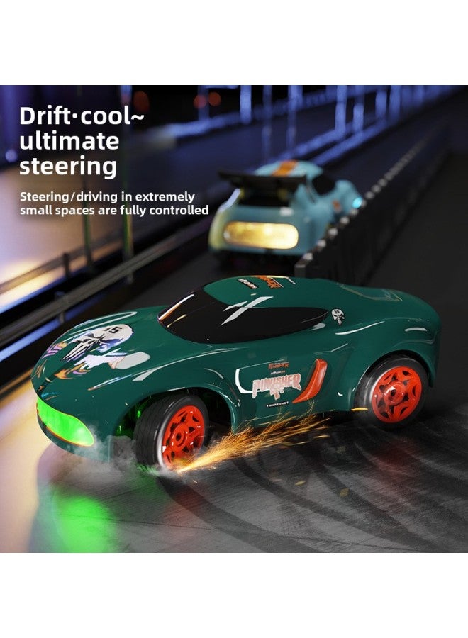 Mini RC Remote Control Four-wheel Drive Drift Car 1:64 Ultra-small Remote Control High-speed Racing Cool Lights Toy Car-Color:1:64 Super Mini Drift Car -Scale:1:64  - Image 4