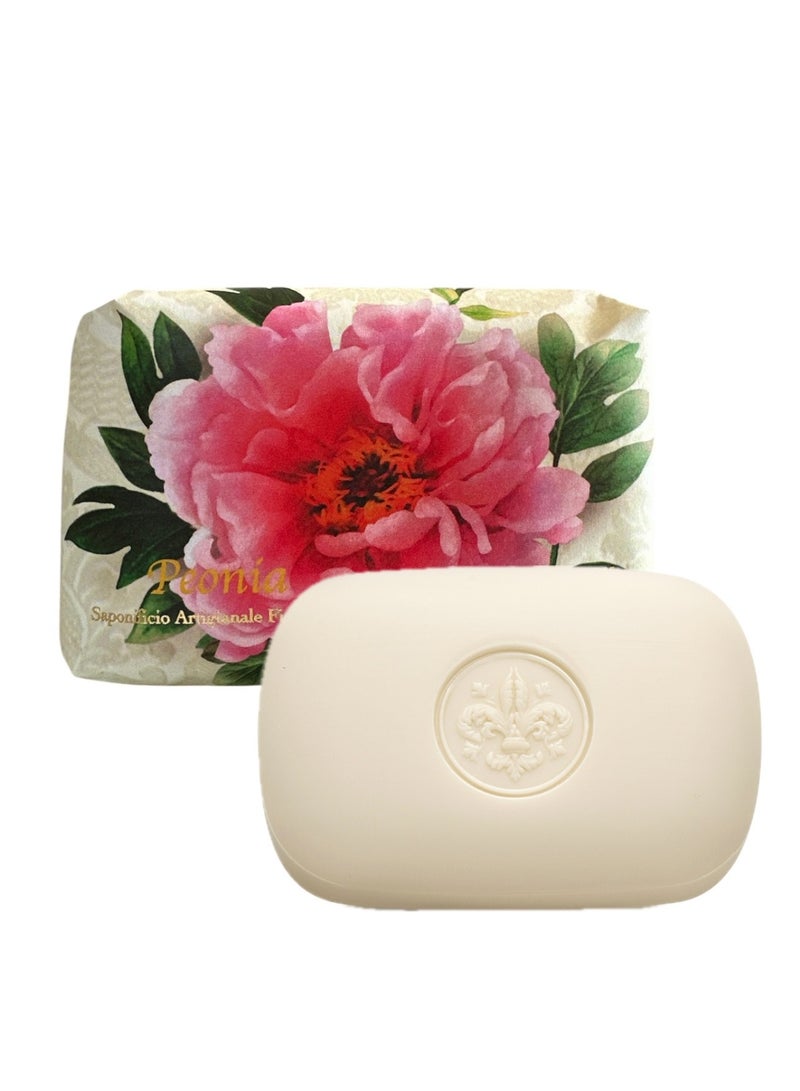 SAPONIFICIO ARTIGIANALE FIORENTINO Peony Soap (200g) - Image 1