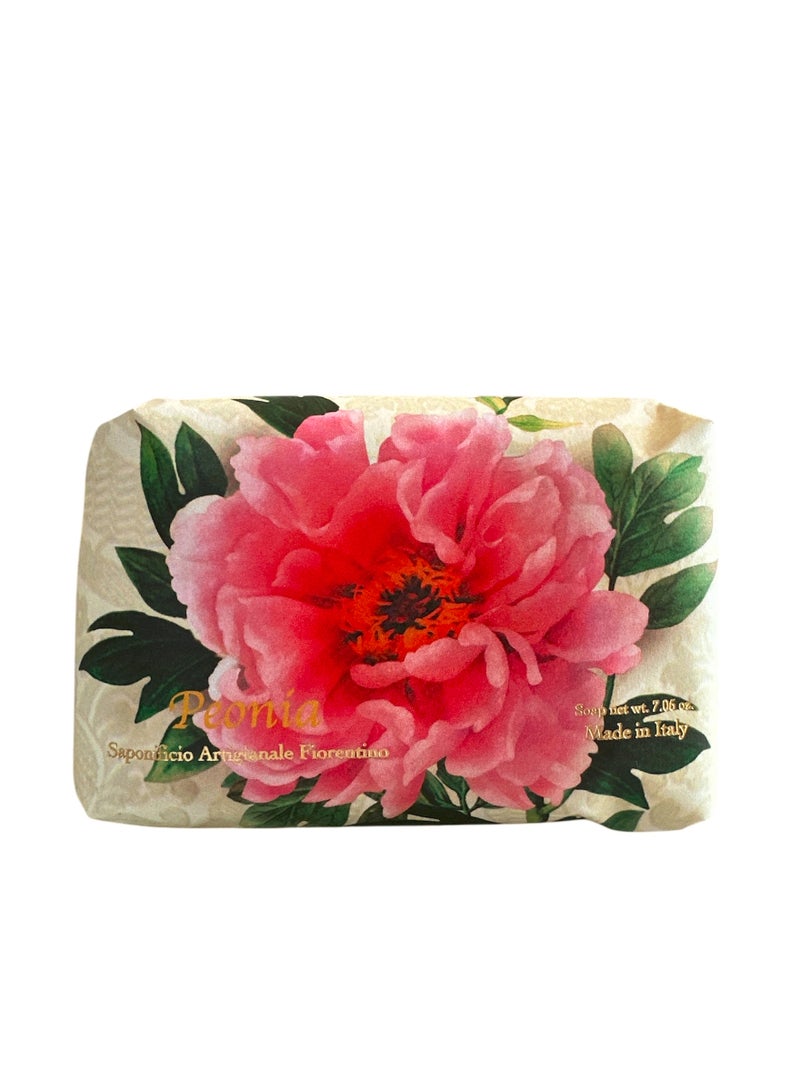 SAPONIFICIO ARTIGIANALE FIORENTINO Peony Soap (200g) - Image 2