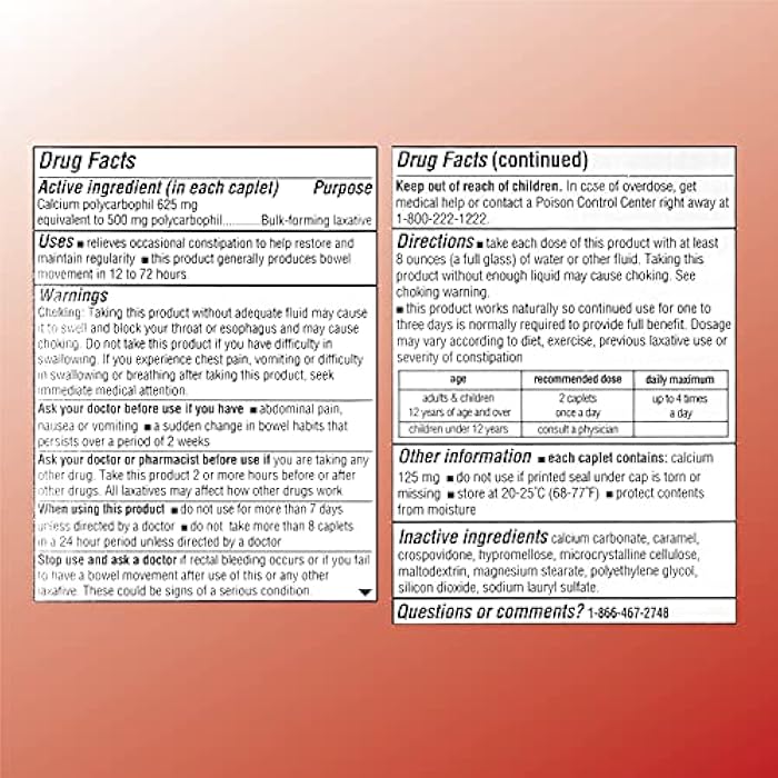 Quality Choice Fiber Therapy Caplets, Safe and Comfortable Constipation Relief Without The Gas and Bloating, Insolubale Fiber for Bowel Irregularity in a 90 Count Bottle of Caplets - Image 2