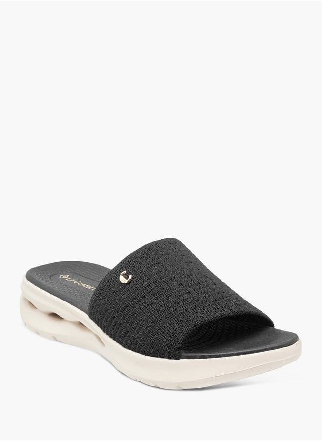 Le Confort - Womens Textured Slide Sandals With Slip-On Closure - Image 1