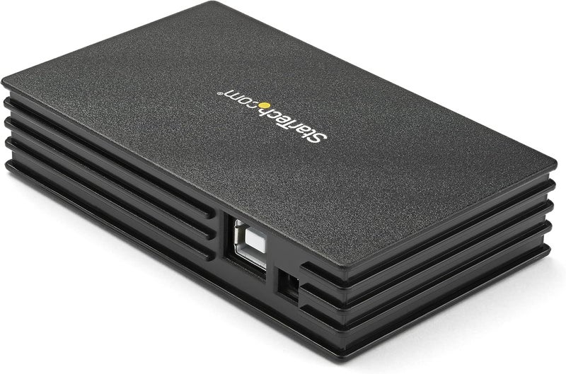 StarTechcom 4 Port Compact Black USB 20 Hub  Buspowered or with Included Power Adapter  Portable MacPC laptop hub TAA ST4202USB - Image 2