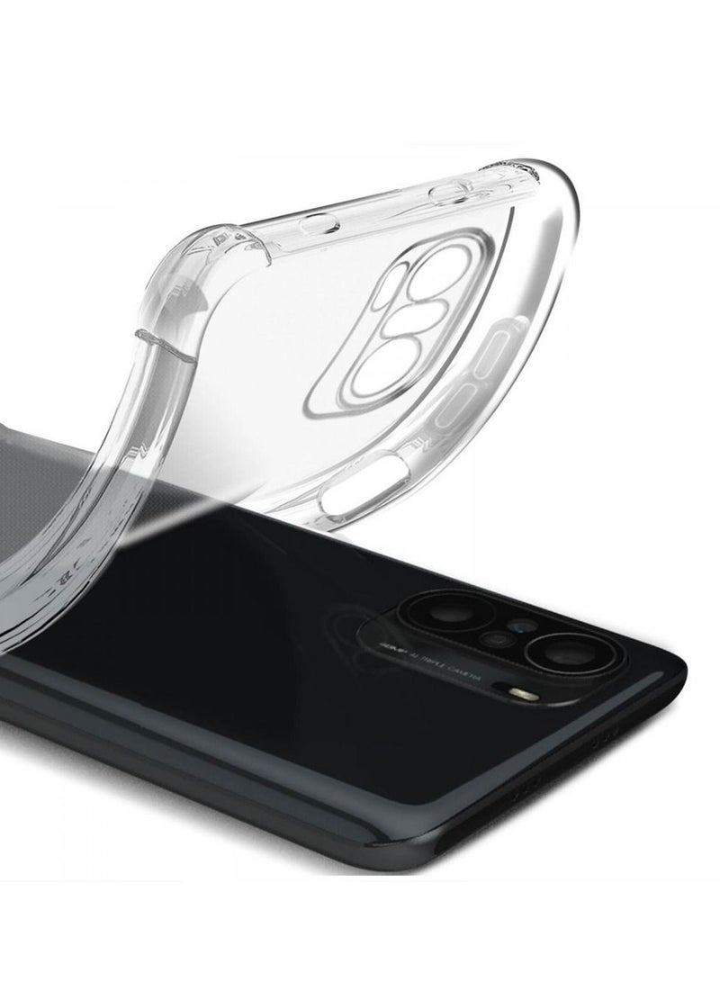 CATANES Xiaomi Poco F3 Case Cover Clear Protective TPU Four Corners Cover Transparent Soft Case - Image 2