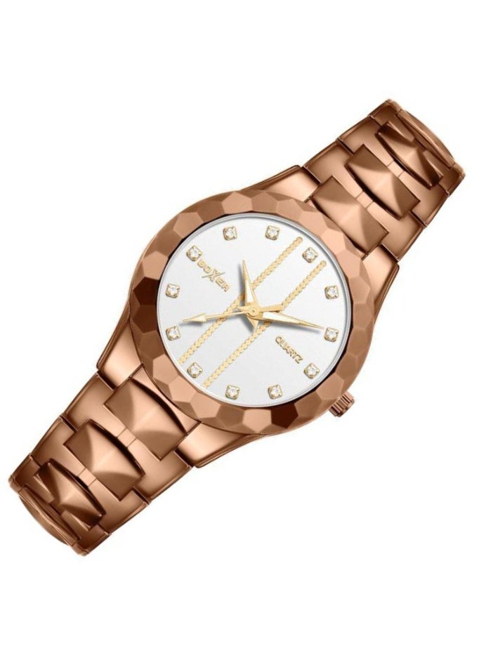 بوكسر ساعة يد بوكسر BX-073-6 للرجال بسوار من الجلد - تصميم أنيق من الفولاذ المقاوم للصدأ، متينة وأنيقة - Image 2