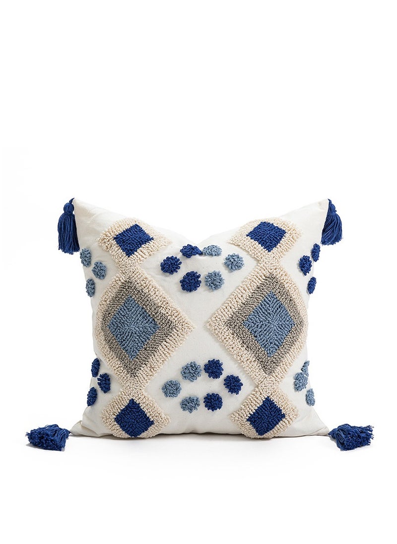Y&D New Design Boho Style Tufted Geometric Pattern Cushion Cover With Tassels Home Decor Super Soft Woven Tufted Pillow Cases 45*45cm  - Image 1