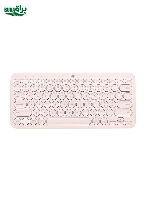 Logitech K380 Portable Multi-Device Wireless Bluetooth Keyboard (Pink)