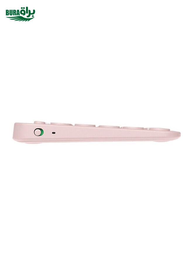 BURAQ - Logitech K380 Portable Multi-Device Wireless Bluetooth Keyboard (Pink) - Image 1