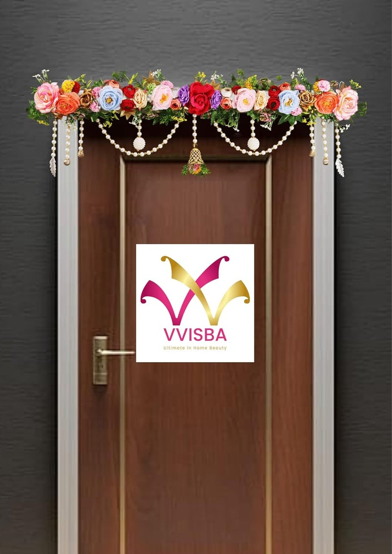 Generic Vvisba Craft Beautiful Flower Toran Handmade Door HangingBandarwalToran for Door 37inch  - Image 5