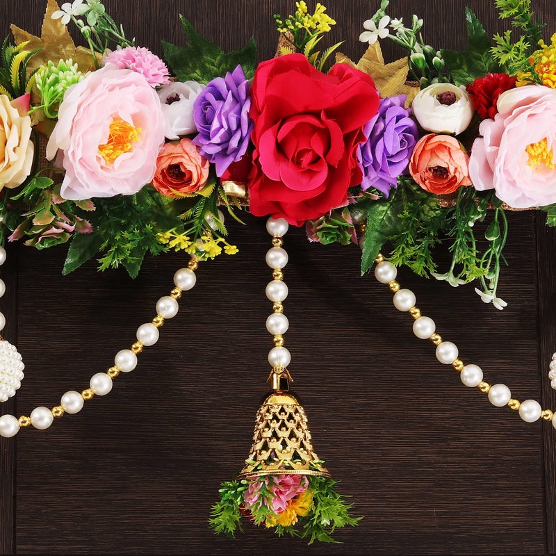 Generic Vvisba Craft Beautiful Flower Toran Handmade Door HangingBandarwalToran for Door 37inch  - Image 4