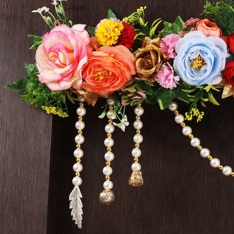 Generic Vvisba Craft Beautiful Flower Toran Handmade Door HangingBandarwalToran for Door 37inch  - Image 3