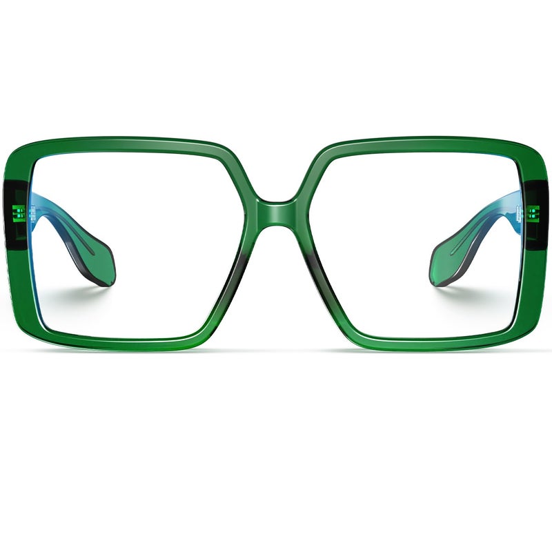 VISOONE Oversized TR90 Blue Light Blocking Glasses Fashion Accessories Non Prescription for Women Harvard