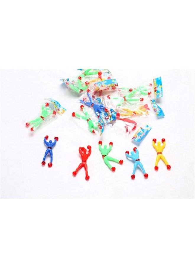 PowerTRC 72 Pieces Of Window Crawler Men, Sticky Wall Climbing Rolling Men Novelty Stretchy Sticky Toys For Kids Party Favours  - Image 3