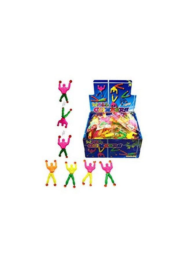 PowerTRC 72 Pieces Of Window Crawler Men, Sticky Wall Climbing Rolling Men Novelty Stretchy Sticky Toys For Kids Party Favours  - Image 1