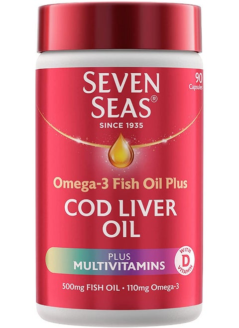 Seven Seas Cod Liver Oil Plus Multivitamins - 90 Capsules