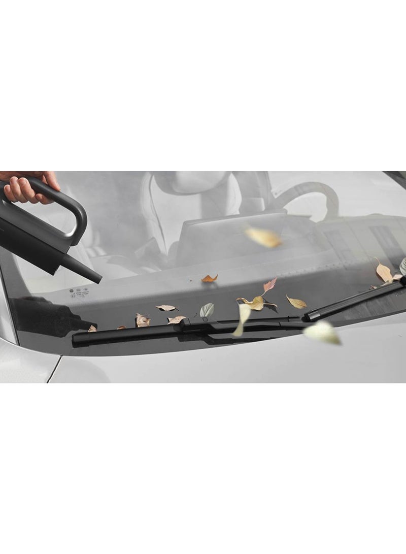 شاومي مكنسة كهربائية للسيارة من Mijia، قوة شفط 21 كيلو باسكال، حاوية غبار كبيرة سعة 150 مل، ترشيح بخمس مراحل، مجمع غبار حلزوني، إخراج الغبار بلمسة واحدة، بطارية 2400 مللي أمبير - أسود - Image 4