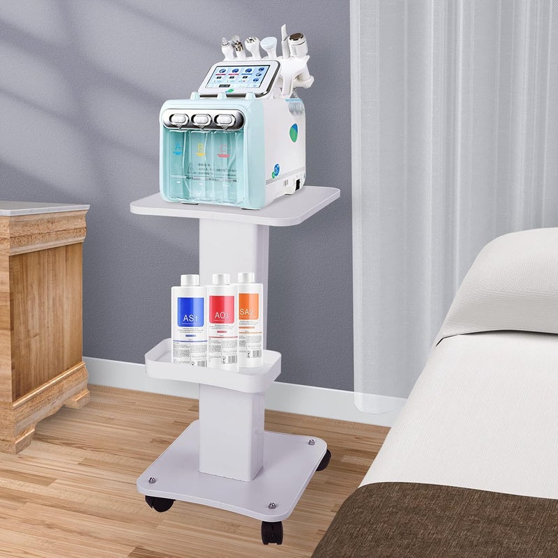Esthetician Trolley Cart with Wheels, Aluminum Salon Spa Beauty Machine Trolley Stand, Load 135Lbs, 3 Tier Beauty Rolling Cart Esthetician Machine Mobile Cart for Beauty Instrument Storage - Image 5