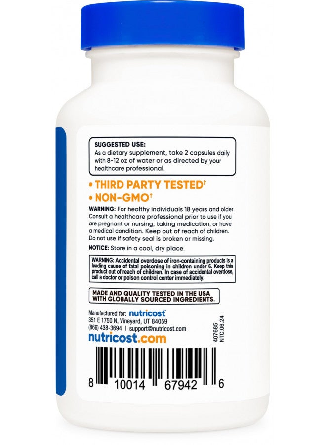 Nutricost نوتريكوست متعدد الفيتامينات مع البروبيوتيك 120 كبسولة نباتية - مليء بالفيتامينات والمعادن - Image 5