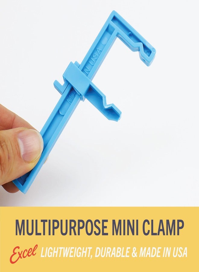 Excel Blades 3-Inch Adjustable Plastic Bar Clamps Set - 6-Pack Mini Woodworking Clamps and Spreaders for Model Building, Crafts, and DIY Woodworking Projects - Inch-Marked Side Beams - Made in USA - Image 4