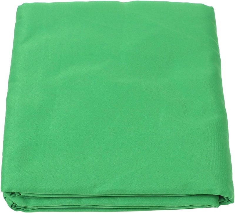 Green Screen Backdrop, Multifunctional Opaque 6.6x9.8ft Cotton Polyester Blend Portable Green Screen with Easy Setup for Streaming ID Photos Video Conferences Interviews - Image 1