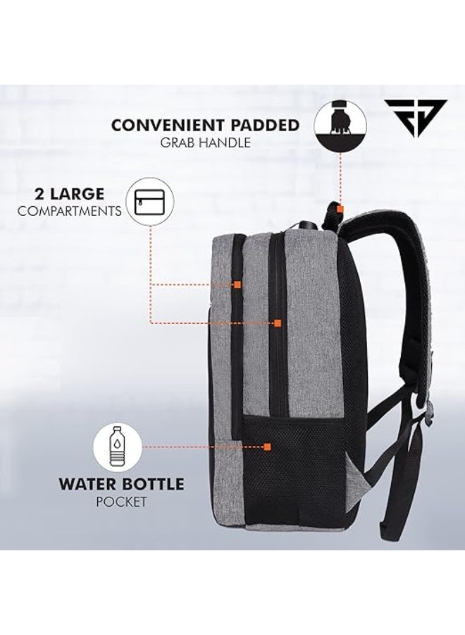 FUR JADEN Anti Theft Number Lock Backpack Bag with 15.6 Inch Laptop Compartment, USB Charging Port & Organizer Pocket for Men Women Boys Girls - Image 2